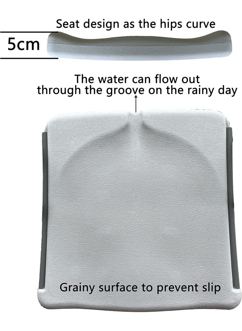 مجموعة 4 كراسي بلاستيك قابلة للطي من جاردن جوي للحديقة والفناء والمناسبات الداخلية والخارجية مريحة ومتانة عالية سهلة التخزين - Image 5